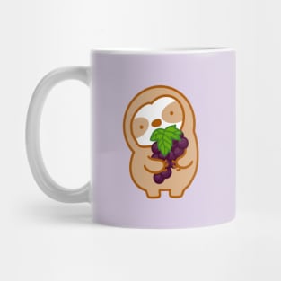 Cute Grapes Sloth Mug